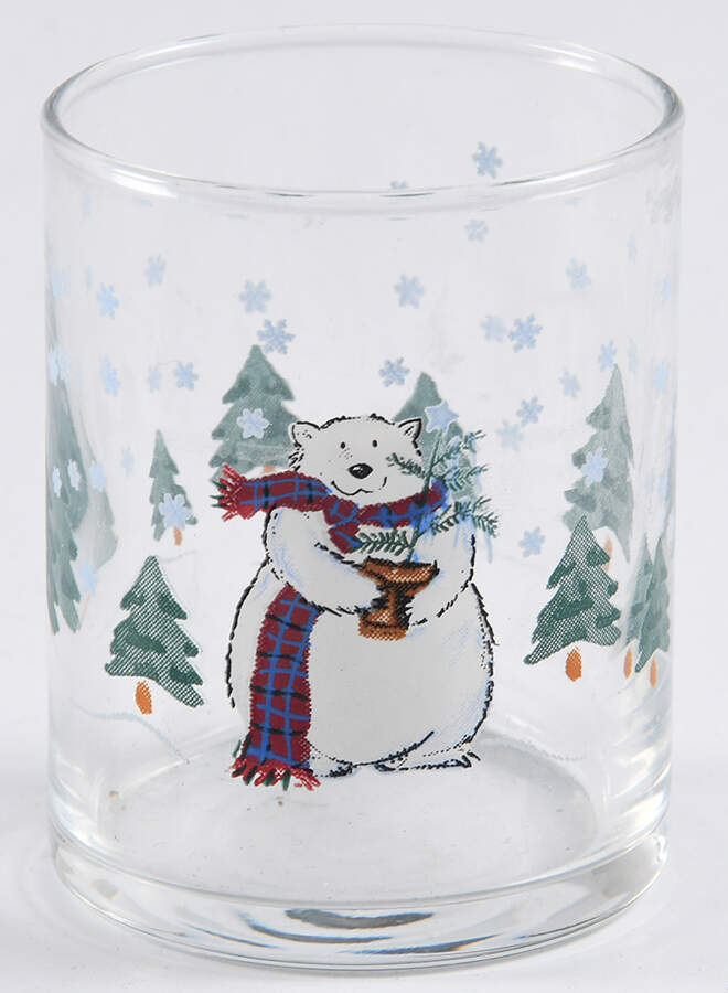Snow Bear Glassware Votive Candleholder by Pfaltzgraff-1