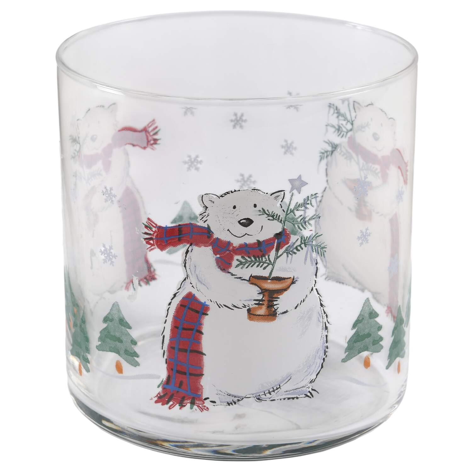 Snow Bear Medium Glassware Storage Jar No Lid by Pfaltzgraff-1