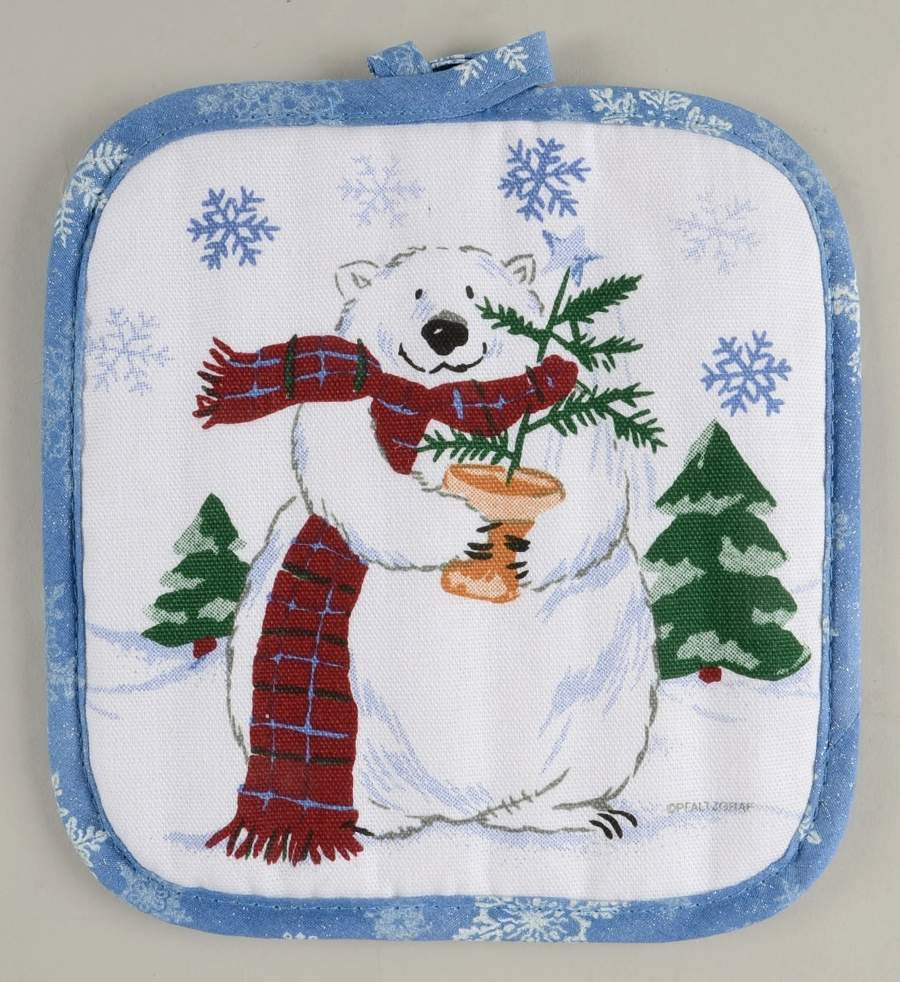 Snow Bear Cloth Potholder by Pfaltzgraff-1