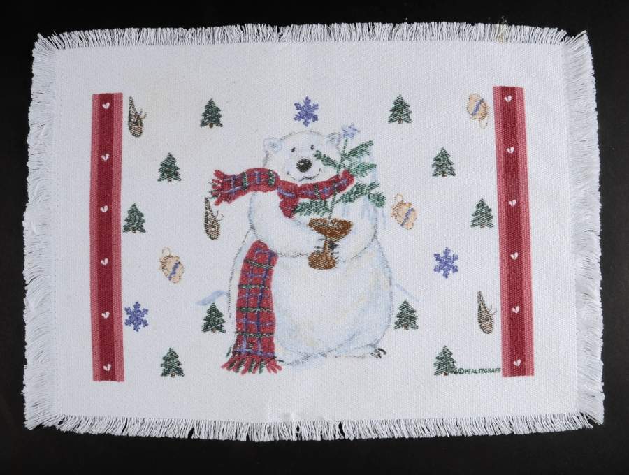 Snow Bear Cloth Placemat by Pfaltzgraff-1