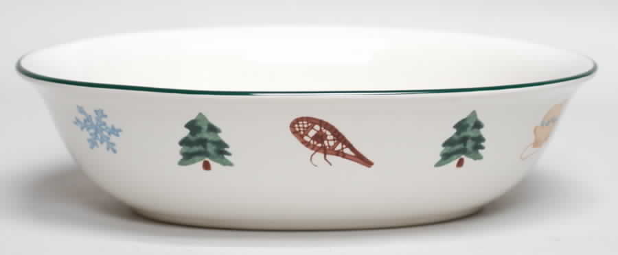 Snow Bear 10" Oval Vegetable Bowl by Pfaltzgraff-1