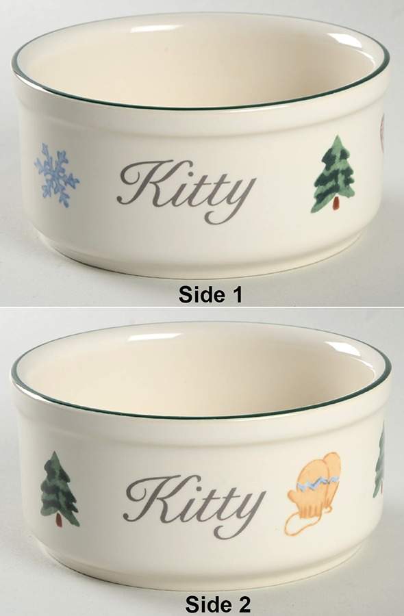 Snow Bear Small Pet Bowl by Pfaltzgraff-1