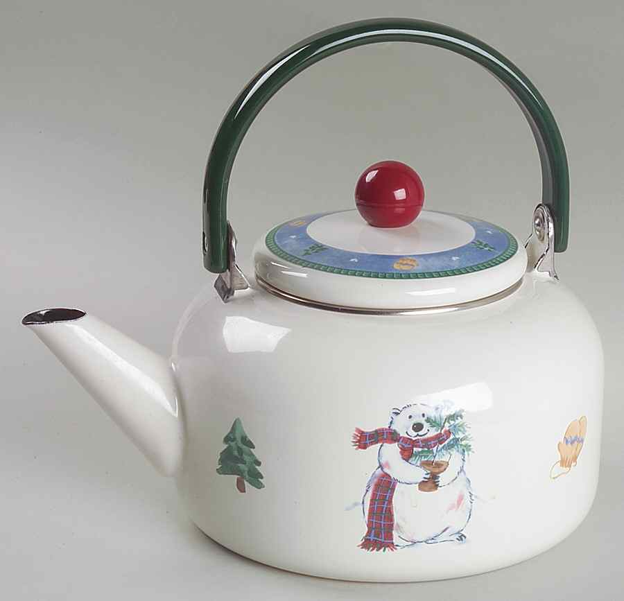 Snow Bear Metal Kettle & Lid by Pfaltzgraff-1