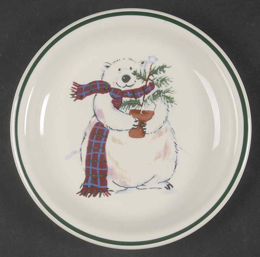 Snow Bear Bread & Butter/Dessert Plate by Pfaltzgraff-1