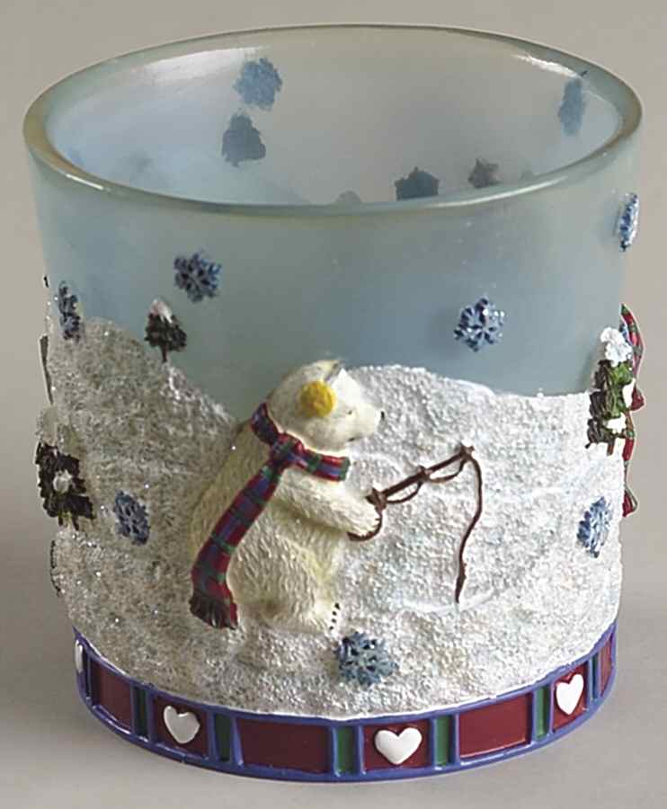 Snow Bear Sculpted Votive Candleholder by Pfaltzgraff-1