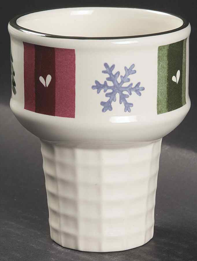 Snow Bear Ice Cream Cone Shaped Dish by Pfaltzgraff-1