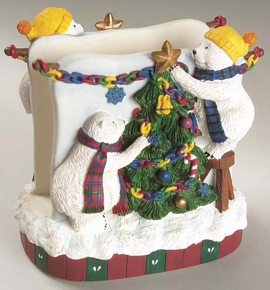 Snow Bear Napkin Holder Sculptured by Pfaltzgraff-1