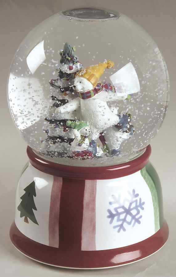 Snow Bear Snow Globe by Pfaltzgraff-1