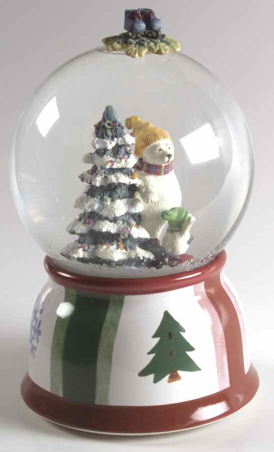 Snow Bear Snow Globe by Pfaltzgraff-1