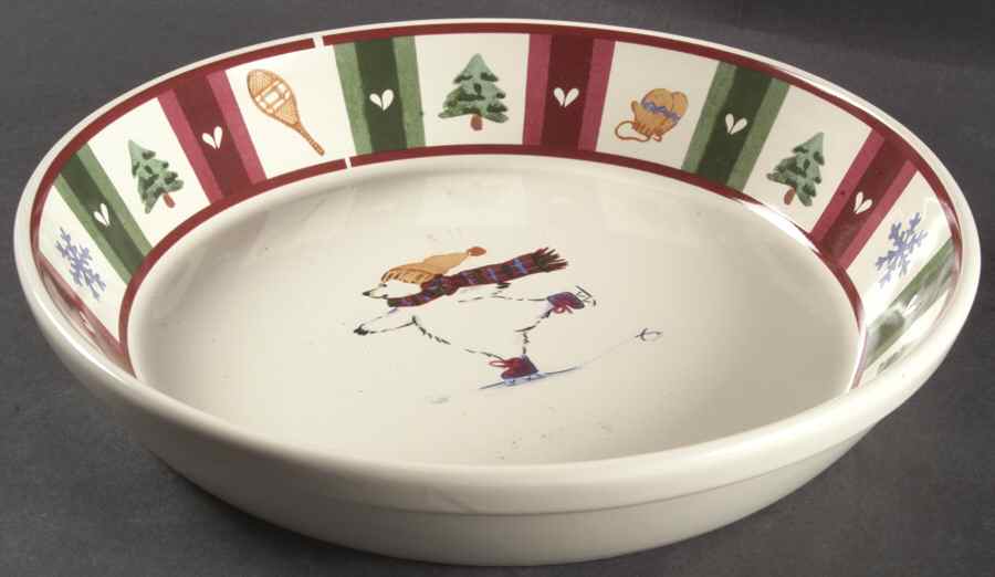 Snow Bear Pie Serving Plate by Pfaltzgraff-1
