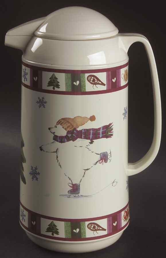 Snow Bear Plastic Thermos/Carafe & Lid by Pfaltzgraff-1