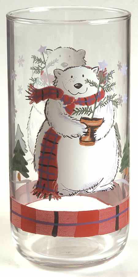 Snow Bear 14 Oz Glassware Tumbler by Pfaltzgraff-1