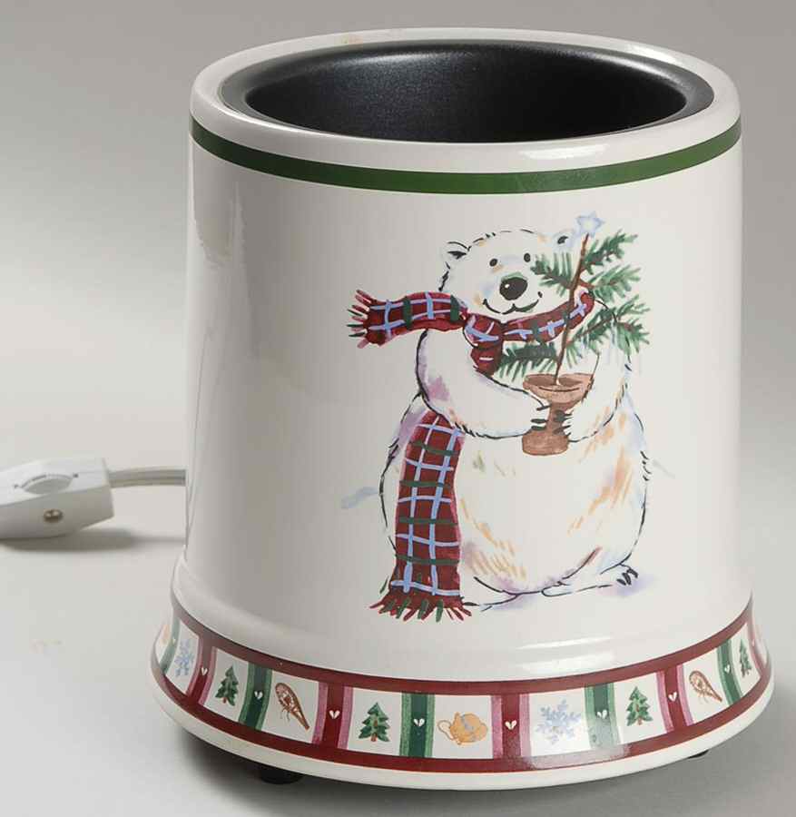 Snow Bear Electric Candle Jar Warmer by Pfaltzgraff-1