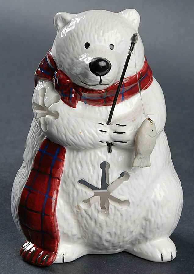 Snow Bear Figural Votive Candleholder by Pfaltzgraff-1