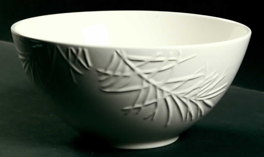 Arborwood White 10" Large Salad Serving Bowl by Pfaltzgraff-1