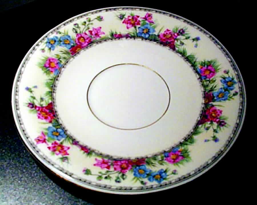 Larkspur Saucer by Jean Pouyat-1