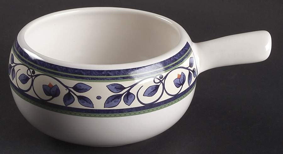 Orleans One Stick Handled Soup/Snack Bowl (use with SNTR11) by Pfaltzgraff-1