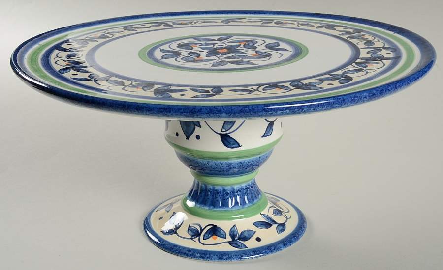 Orleans 12" Diameter Pedestal Cake Stand by Pfaltzgraff-1
