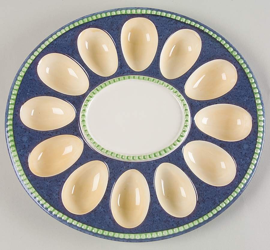 Orleans Sculpted Deviled Egg Plate by Pfaltzgraff-1