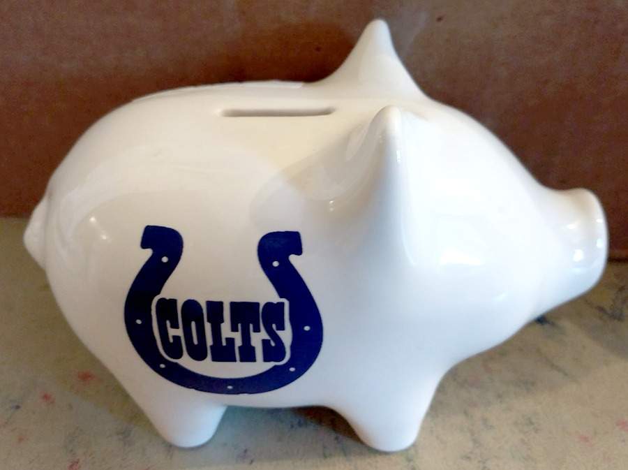 Indianapolis Colts Piggy Bank by Pfaltzgraff-1