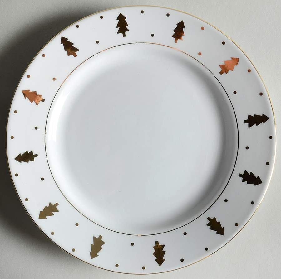 Woodland Gold Salad Plate by Potter & Smith-1