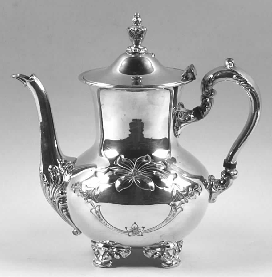 Old English (Silverplate, Hollowware) Silverplate Coffee Pot by Poole Silver -1