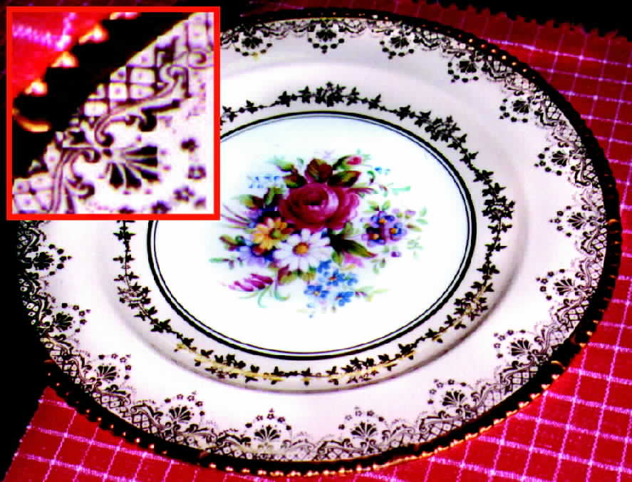 Z285 (Pink Rim) Dinner Plate by Paragon-1