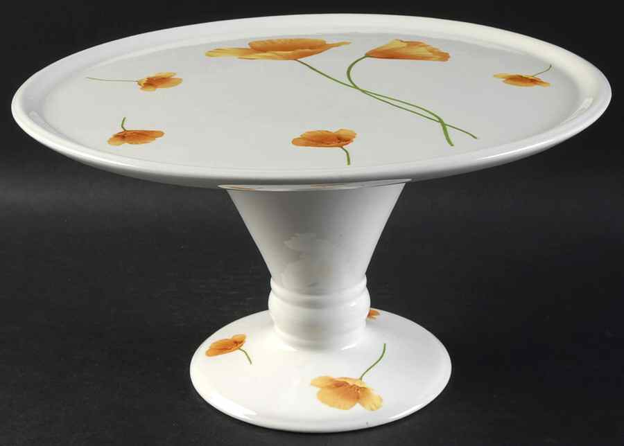 Sunshine 11" Diameter Pedestal Cake Stand by Pfaltzgraff-1