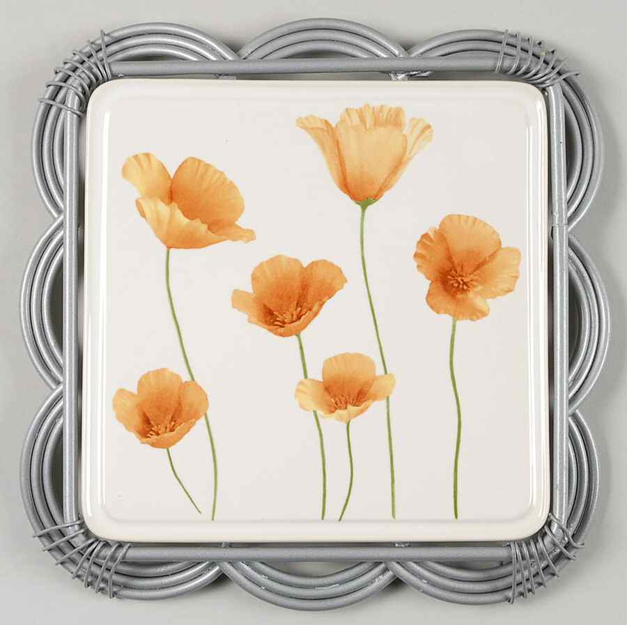 Sunshine Metal Frame Square Trivet by Pfaltzgraff-1