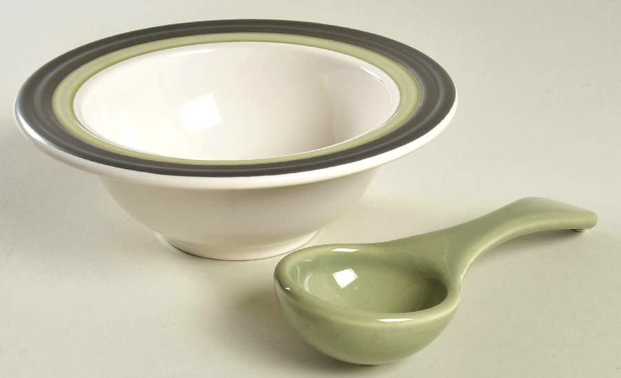 Sphere Dip/Salsa Crock & Ladle by Pfaltzgraff-1