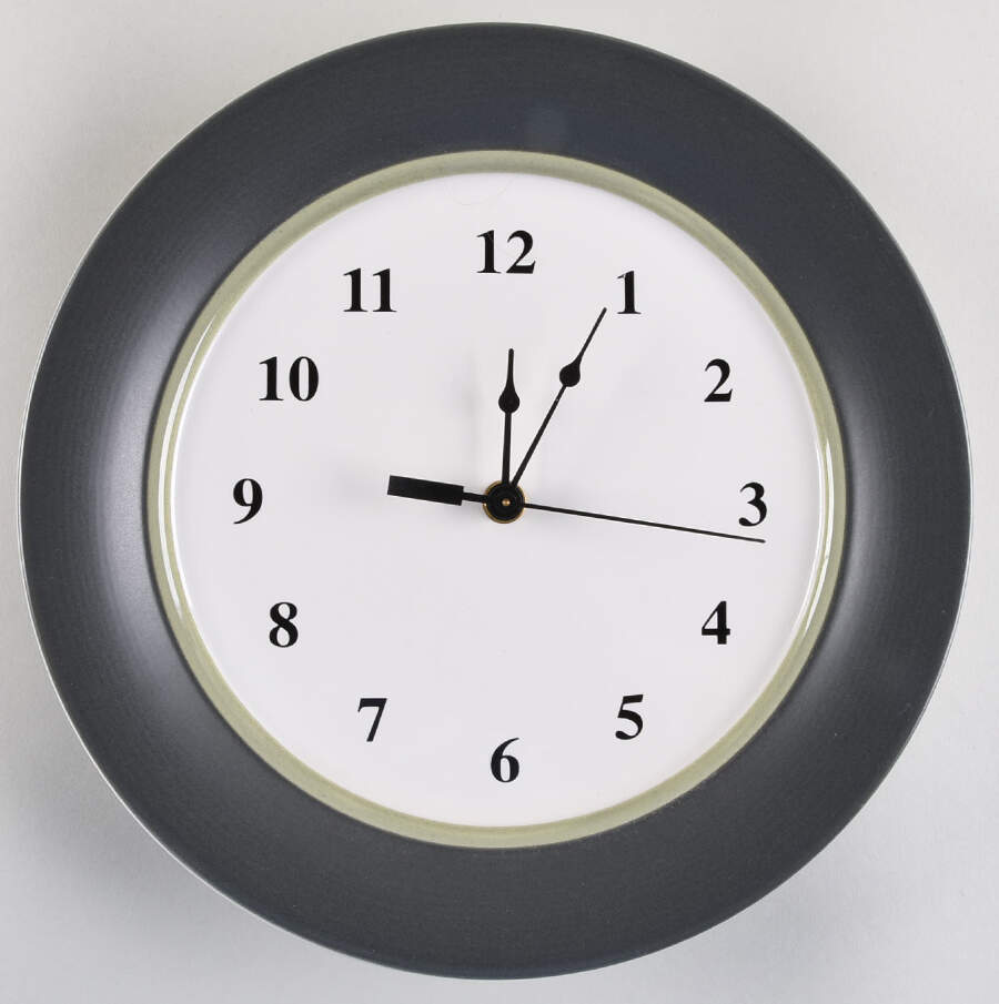 Sphere 1-2" depth  Clock Plate HC by Pfaltzgraff-1