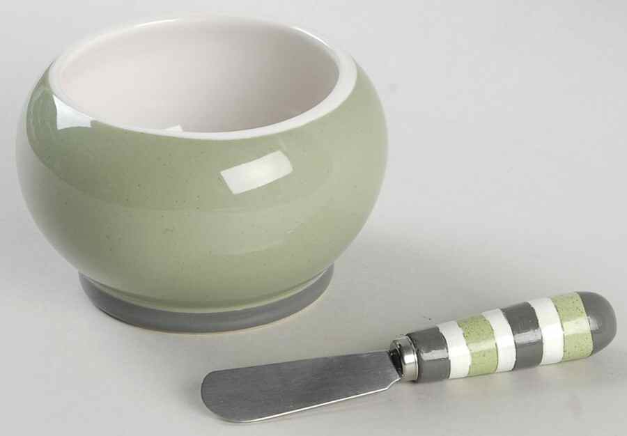 Sphere Dip Bowl & Spreader Set by Pfaltzgraff-1