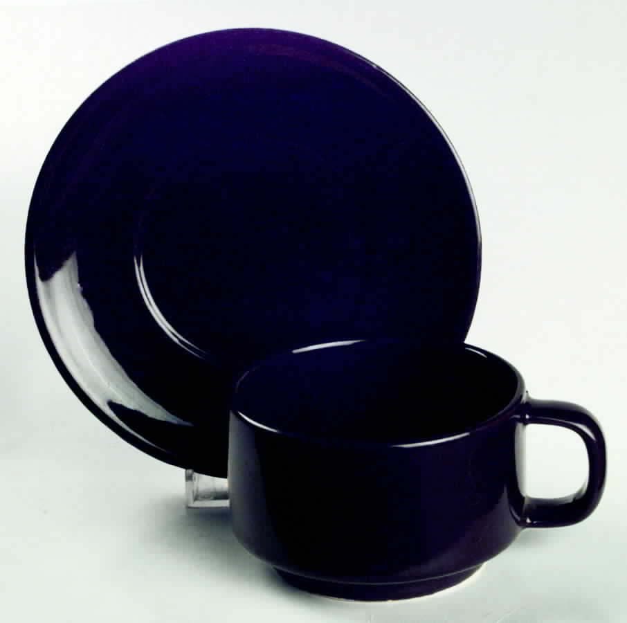 PFA42 Flat Cup & Saucer Set by Pfaltzgraff-1