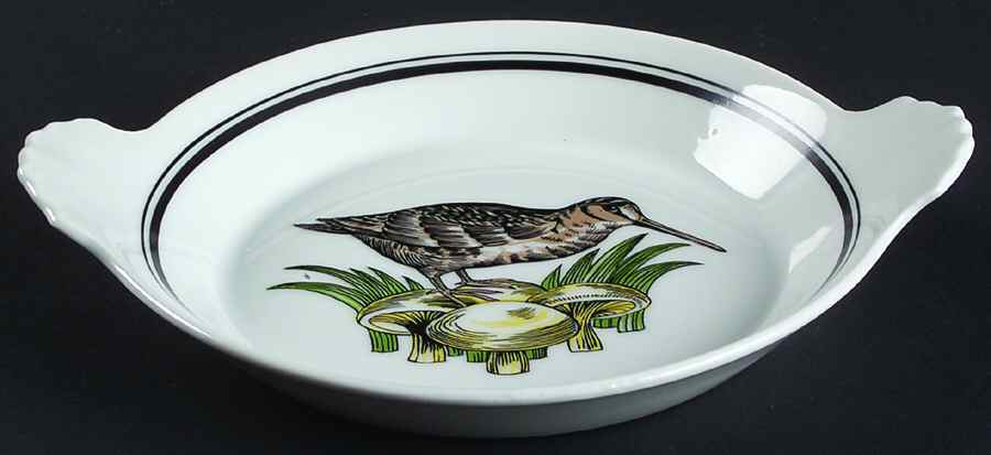 Service Chasse Shirred Egg Dish by Porcelaine d'Auteuil-1