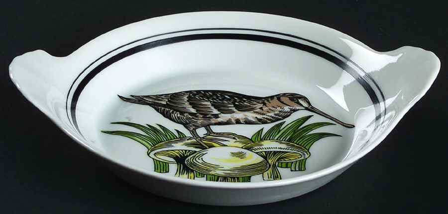Service Chasse 7" Shirred Egg Dish by Porcelaine d'Auteuil-1