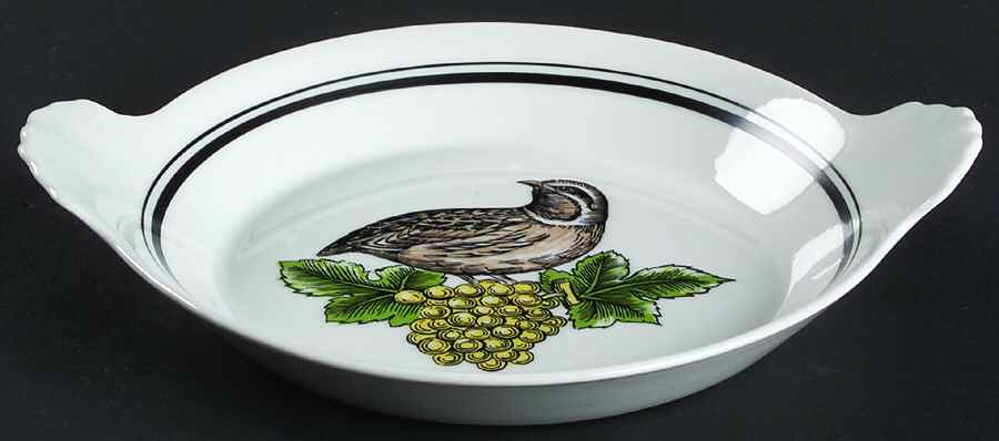Service Chasse 8" Shirred Egg Dish by Porcelaine d'Auteuil-1