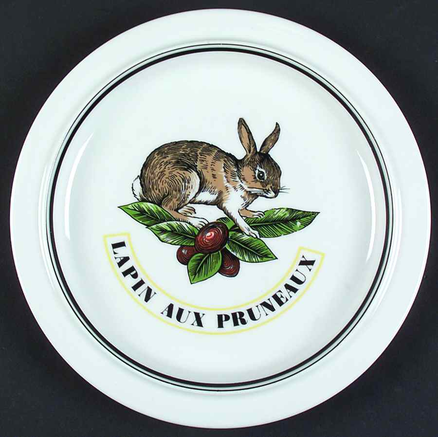 Service Chasse Luncheon Plate by Porcelaine d'Auteuil-1