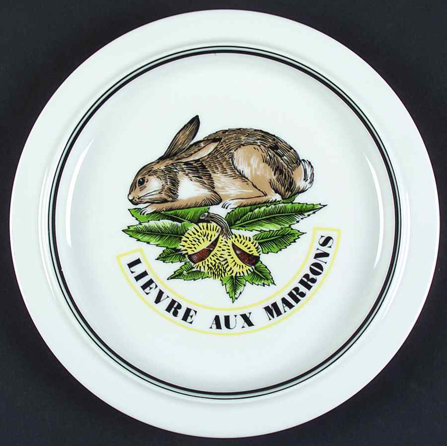 Service Chasse Luncheon Plate by Porcelaine d'Auteuil-1