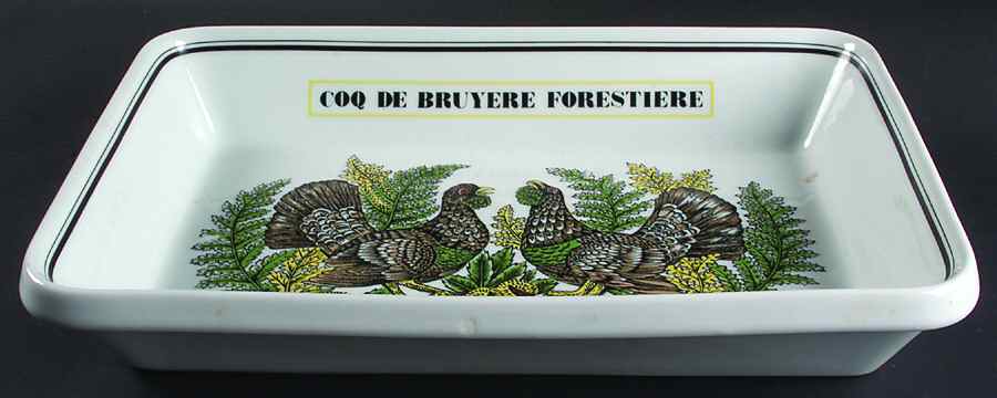Service Chasse 14" Rectangular Baker by Porcelaine d'Auteuil-1