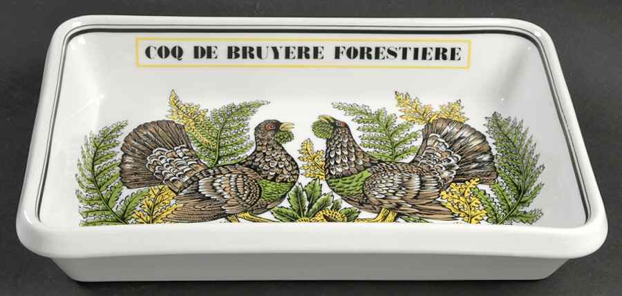 Service Chasse 12" Rectangular Baker by Porcelaine d'Auteuil-1
