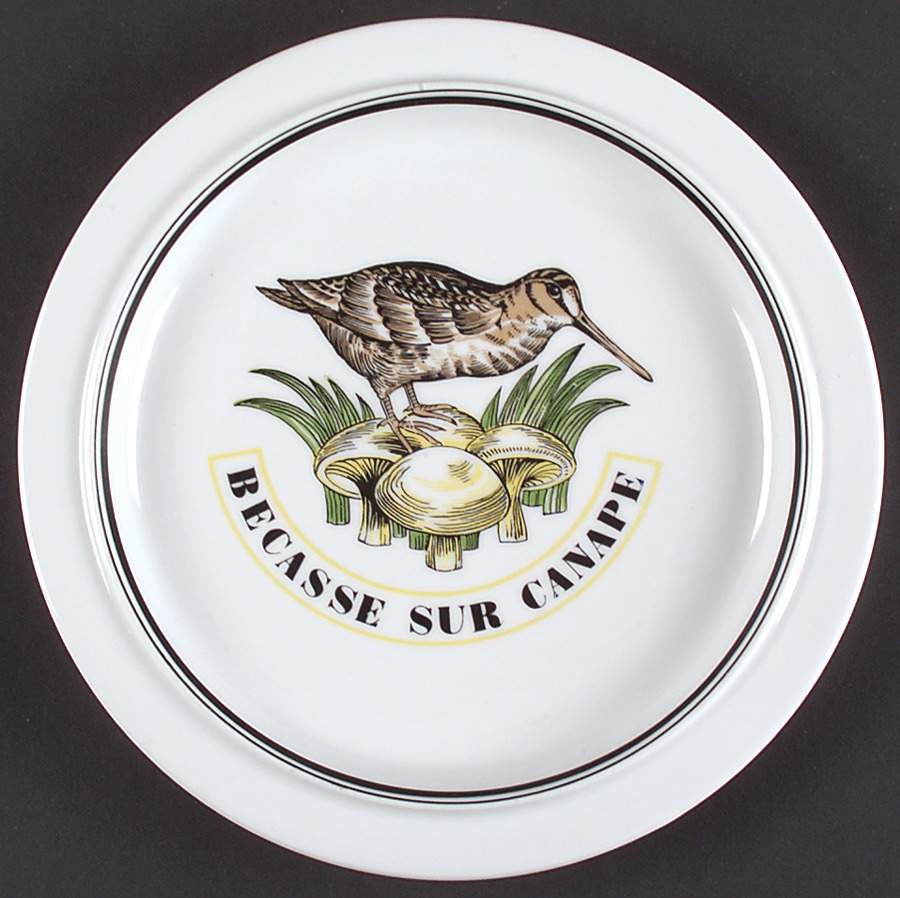 Service Chasse Luncheon Plate by Porcelaine d'Auteuil-1