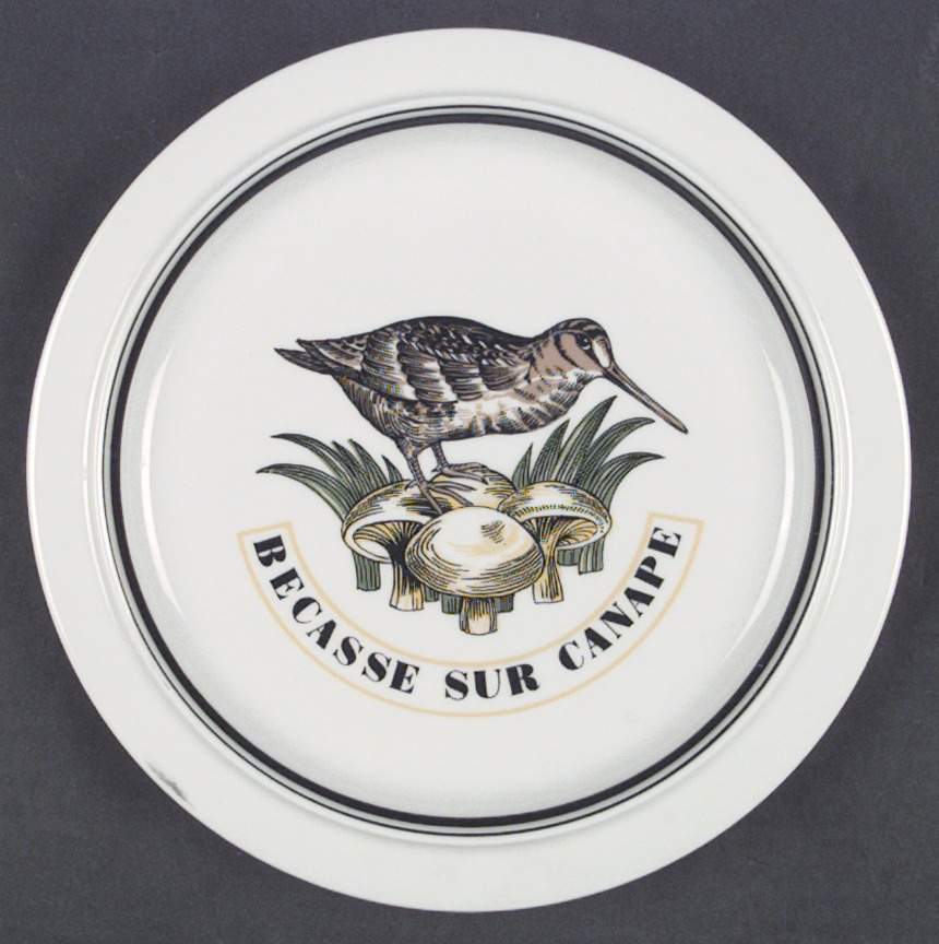 Service Chasse Dinner Plate by Porcelaine d'Auteuil-1