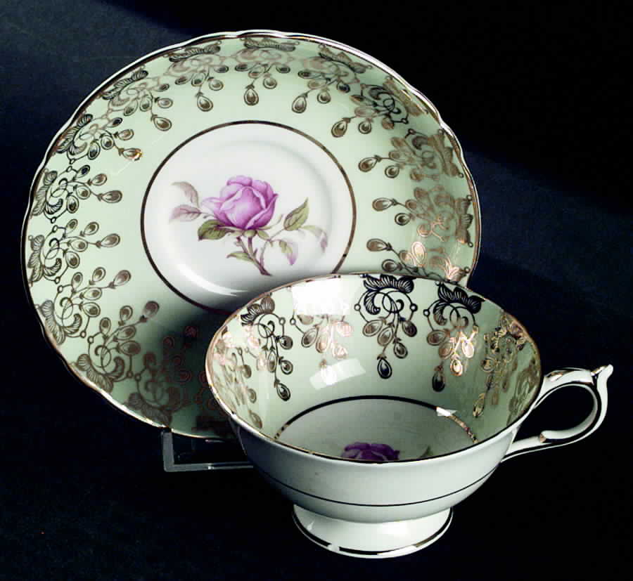 A975 Footed Cup & Saucer Set by Paragon-1