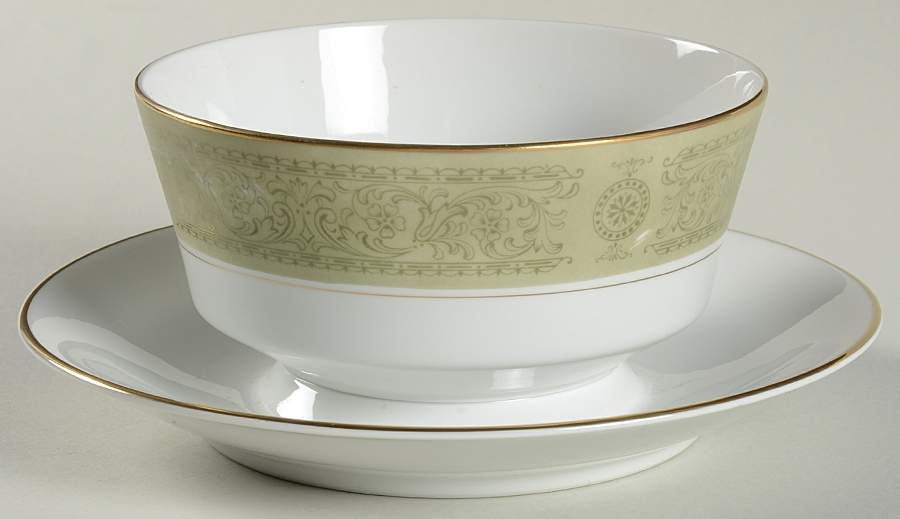 Della Robbia Gravy Boat with Attached Underplate by Premiere-1