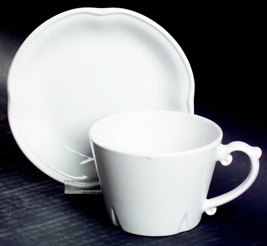 Grand Hotel Accessories Flat Cup & Saucer Set by Pfaltzgraff-1