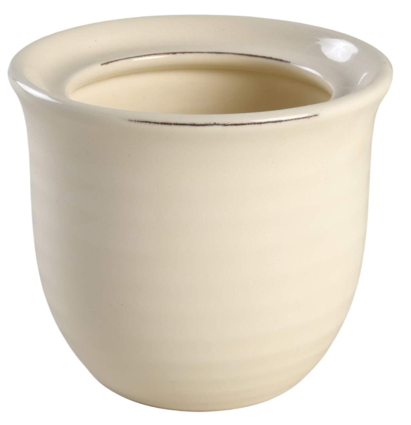 Rustic White Sugar Bowl No Lid by Pottery Barn China-1