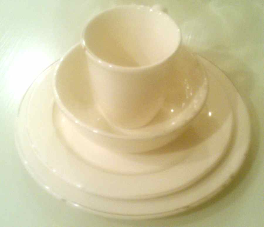 Rustic White Mug by Pottery Barn China-1