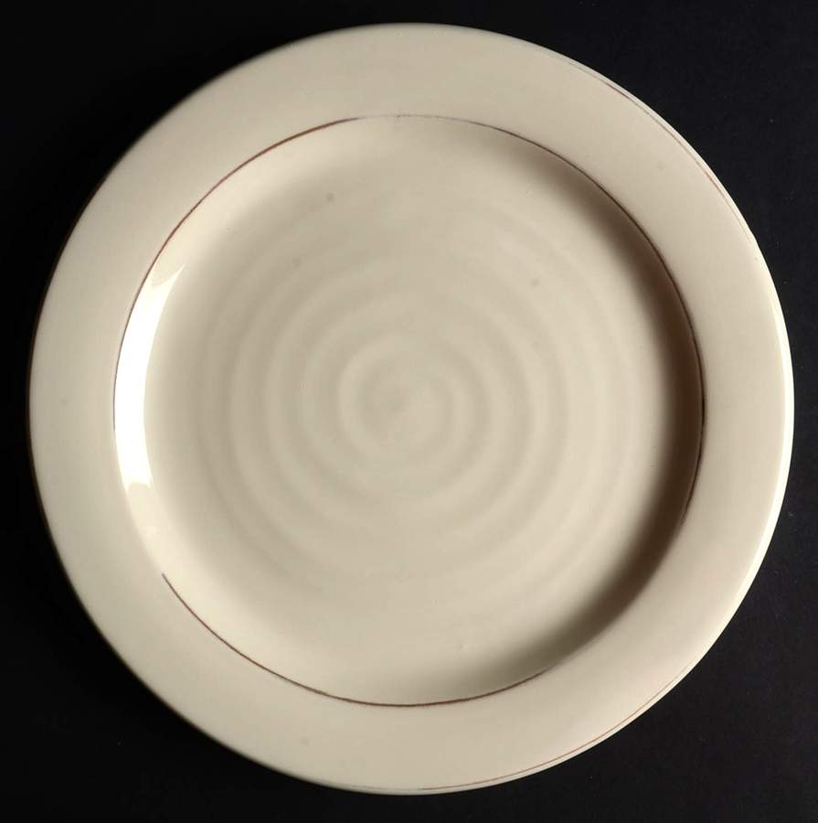 Rustic White Dinner Plate by Pottery Barn China-1
