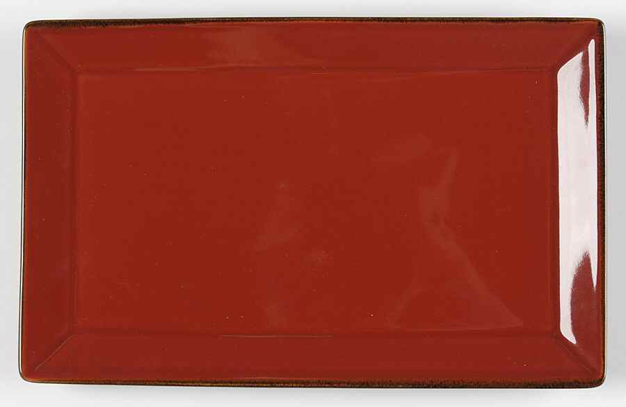 Asian Square Paprika (Red) Sushi Plate by Pottery Barn China-1