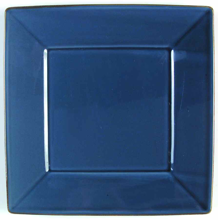Asian Square Blue Dinner Plate by Pottery Barn China-1